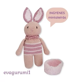 INGYENES horgolásminta - Evagurumi1 Nyuszi