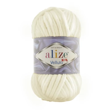 062 Törtfehér Alize Velluto zsenília fonal