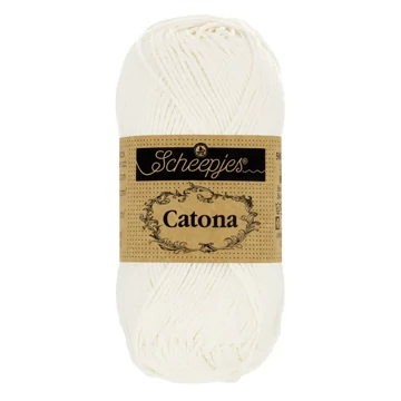 105 Törtfehér testszín Scheepjes Catona horgoló fonal (100g/50g/25g/10g)