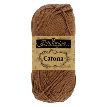 157 Barna sör Scheepjes Catona horgoló fonal 25 g/db