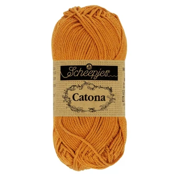 383 Gyömbérsárga Scheepjes Catona horgoló fonal (50g/25g/10g)