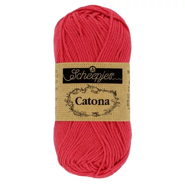 516 Nyalóka piros Scheepjes Catona horgoló fonal (50g/25g/10g)