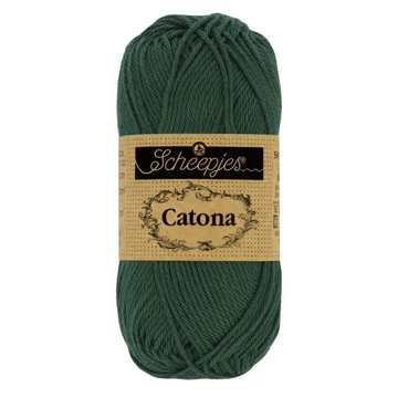 525 Sötétzöld Scheepjes Catona horgoló fonal (50g/25g/10g)