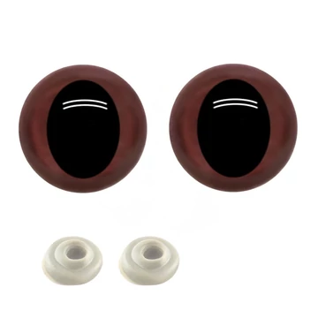 Állat szem, barna (12-15 mm)