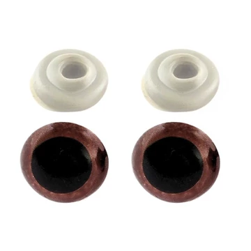 Kerek pupillás, barna biztonsági szem (12 mm)