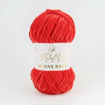 08 Piros Wolans Bunny Baby zsenília fonal