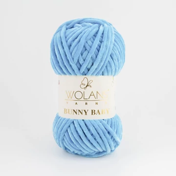 12 Kék Wolans Bunny Baby zsenília fonal