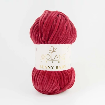 20 Burgundipiros Wolans Bunny Baby zsenília fonal