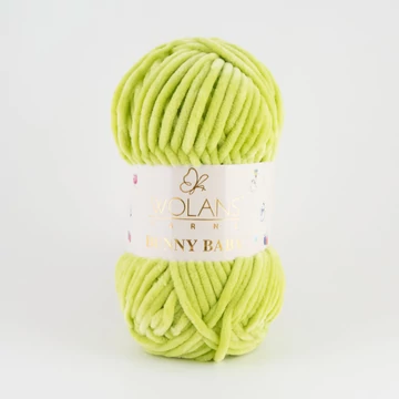 46 Pisztáciazöld Wolans Bunny Baby zsenília fonal