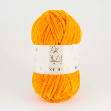 67 Fényes narancssárga Wolans Bunny Baby zsenília fonal