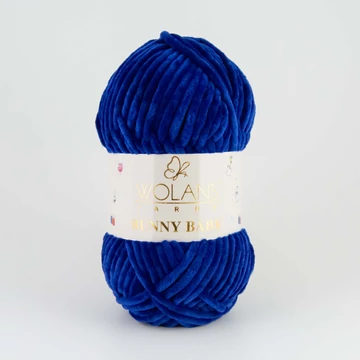 68 Királykék Wolans Bunny Baby zsenília fonal