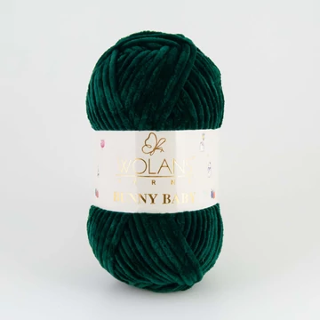 70 Fenyőzöld Wolans Bunny Baby zsenília fonal