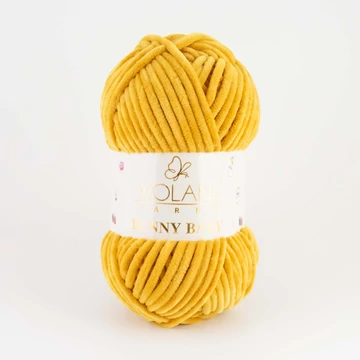 72 Sötét mustársárga Wolans Bunny Baby zsenília fonal