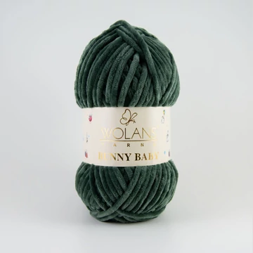 79 Mohazöld Wolans Bunny Baby zsenília fonal