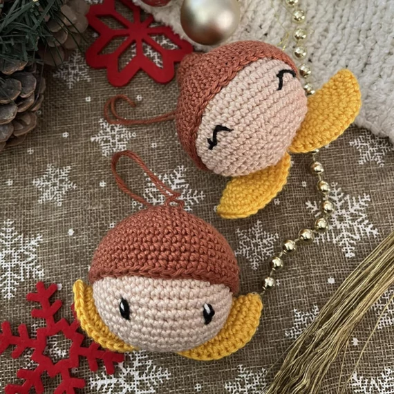 Karácsonyi Horgolóbox - Angyalka fiú + lány (pamut)