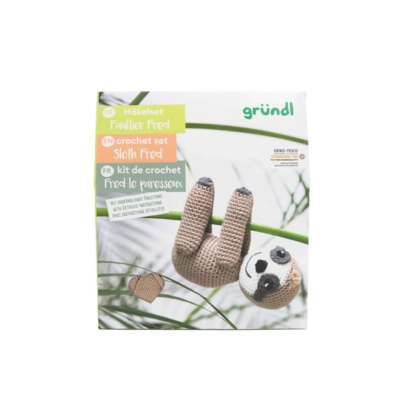 Fred, a lajhár horgolószett (pamut)