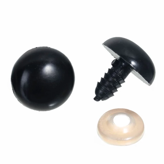 Fekete biztonsági szem (12 mm)