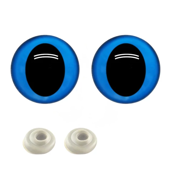 Állat szem, kék (12-15 mm)