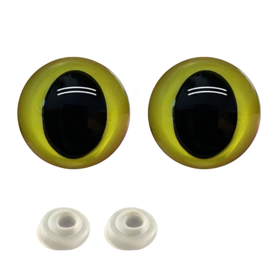 Állat szem, sárga (12-15 mm)
