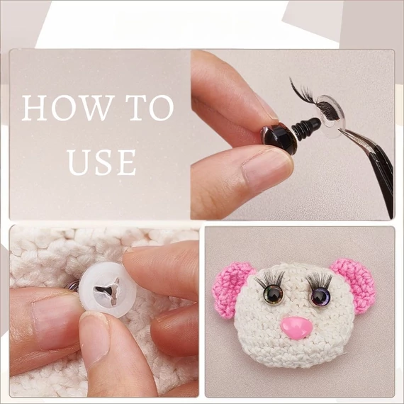 Szempillás biztonsági szem (13 mm)