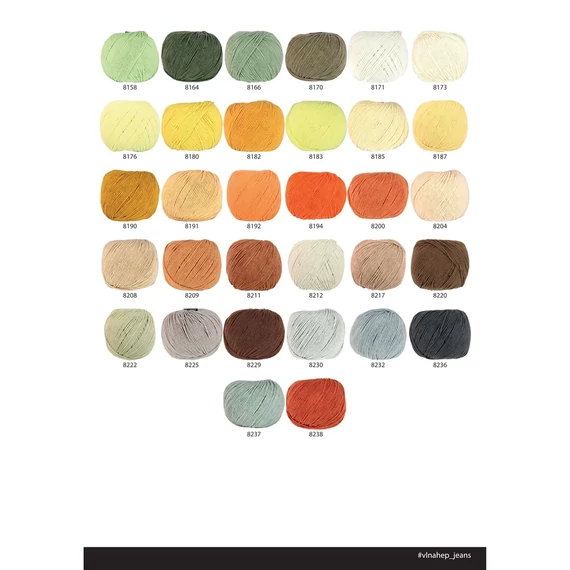 8008 Piros Jeans horgoló fonal