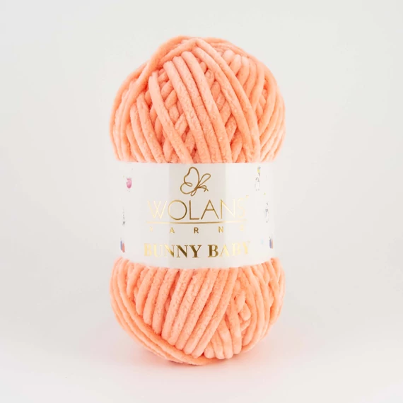 65 Barack rózsaszín Wolans Bunny Baby zsenília fonal