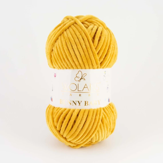 72 Sötét mustársárga Wolans Bunny Baby zsenília fonal