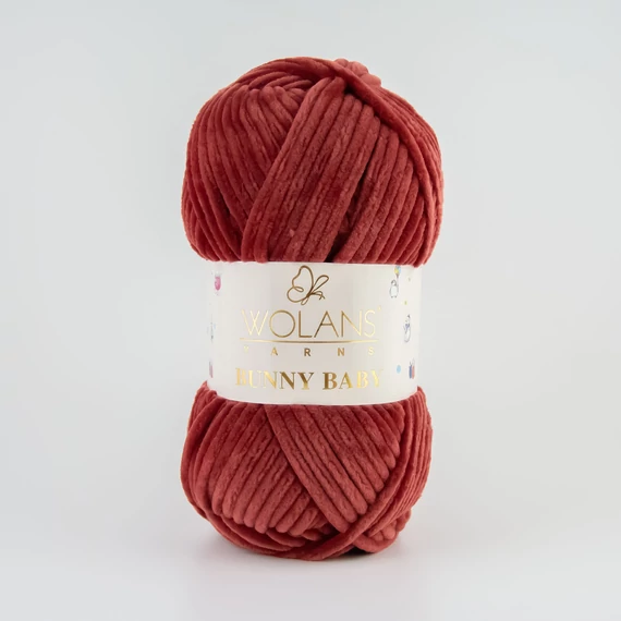 73 Okkerpiros Wolans Bunny Baby zsenília fonal