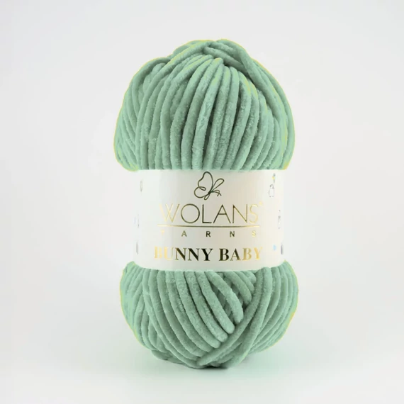 78 Zsályazöld Wolans Bunny Baby zsenília fonal